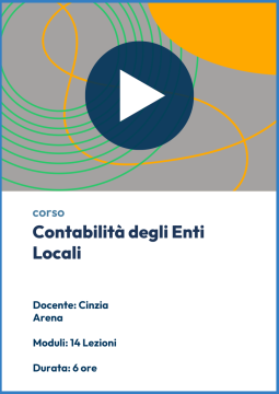 Corso di Contabilità degli enti locali