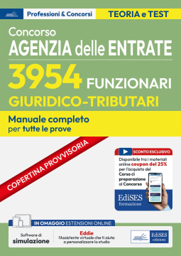 Manuale concorso 3954 Funzionari Giuridico-Tributari - Agenzia delle Entrate