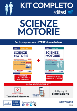 Test Scienze Motorie 2025: Kit completo