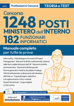 Concorso RIPAM - 182 Funzionari informatici Ministero dell'Interno 