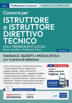Istruttore tecnico e Istruttore direttivo tecnico negli Enti locali 