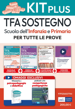 Kit Completo TFA Sostegno Scuola Infanzia e Primaria