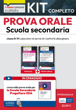 Kit prova orale Laboratori di servizi di ricettività alberghiera