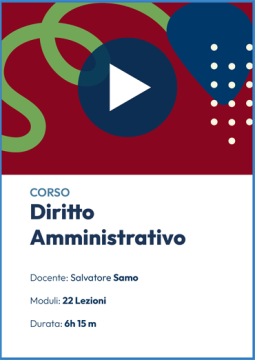 Videocorso online di Diritto Amministrativo 