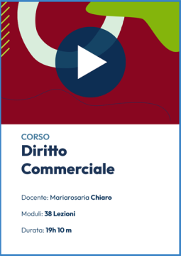 Videocorso online di Diritto Commerciale