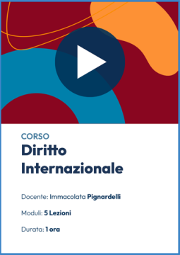 Videocorso online di Diritto Internazionale