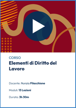 Videocorso online di Diritto del Lavoro