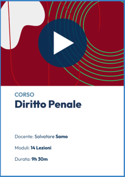 Videocorso online di Diritto penale