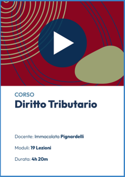 Videocorso online di Diritto Tributario