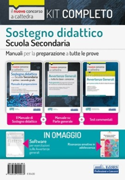 Kit Completo Sostegno didattico nella Scuola secondaria
