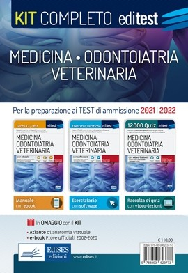 Test Medicina, Odontoiatria, Veterinaria 2021: Kit Completo Test Medicina, Odontoiatria, Veterinaria 2021: Kit Completo