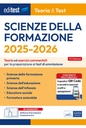  Test Scienze della Formazione Primaria 2025: manuale di teoria