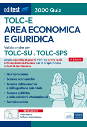 Test Economia, Giurisprudenza e Scienze politiche 2025: raccolta di 3.000 Quiz - Anche per TOLC-E, TOLC-SU, TOLC-SPS
