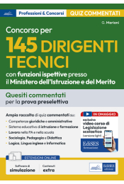 Concorso 145 Dirigenti tecnici Ministero Istruzione e Merito - Test commentati