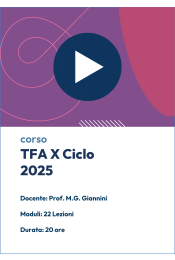 Videocorso online completo per il concorso TFA Sostegno X Ciclo