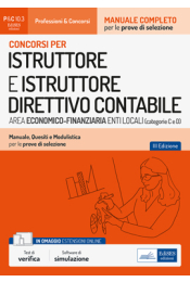 Istruttore e Istruttore direttivo contabile - Area economico-finanziaria enti locali