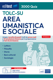 TOLC-SU 2025: raccolta di 3.000 Quiz per i test di Area umanistica e sociale