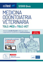 [EBOOK] Test Medicina 2023: raccolta di 12.000 Quiz per TOLC-MED e TOLC-VET