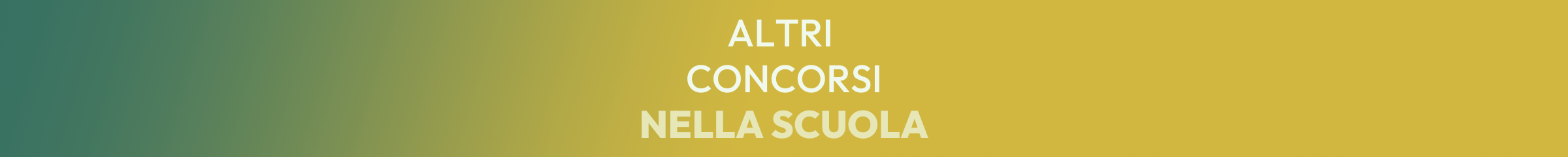 Altri concorsi nella scuola